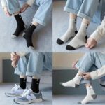Men's Breathable Athletic Crew Socks – 5 Pairs - Image 3