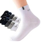Men's Breathable Athletic Crew Socks – 5 Pairs - Image 7