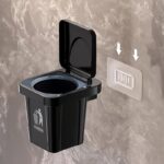 Mini Wall-Mounted Car Trash Bin with Ashtray Lid - Image 10