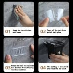 Mini Wall-Mounted Car Trash Bin with Ashtray Lid - Image 11