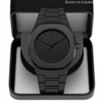 Minimalist Black Quartz Watch – Unisex Casual & Dress Wristwatch - Image 3