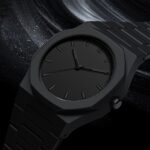 Minimalist Black Quartz Watch – Unisex Casual & Dress Wristwatch
