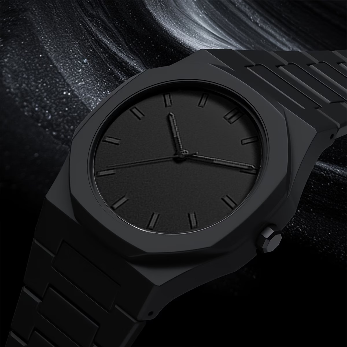 Minimalist Black Quartz Watch – Unisex Casual & Dress Wristwatch (5) Minimalist Black Quartz Watch – Unisex Casual & Dress Wristwatch - Image 1
