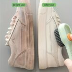 Multi-Functional Liquid Dispenser Cleaning Brush – Soft Bristle Shoe Brush with Plastic Handle for Bathroom, Kitchen & Laundry - Image 7