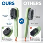 Multi-Functional Liquid Dispenser Cleaning Brush – Soft Bristle Shoe Brush with Plastic Handle for Bathroom, Kitchen & Laundry - Image 11
