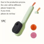 Multi-Functional Liquid Dispenser Cleaning Brush – Soft Bristle Shoe Brush with Plastic Handle for Bathroom, Kitchen & Laundry - Image 5