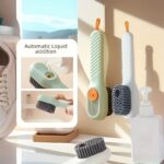 Multi-Functional Liquid Dispenser Cleaning Brush – Soft Bristle Shoe Brush with Plastic Handle for Bathroom, Kitchen & Laundry - Image 6