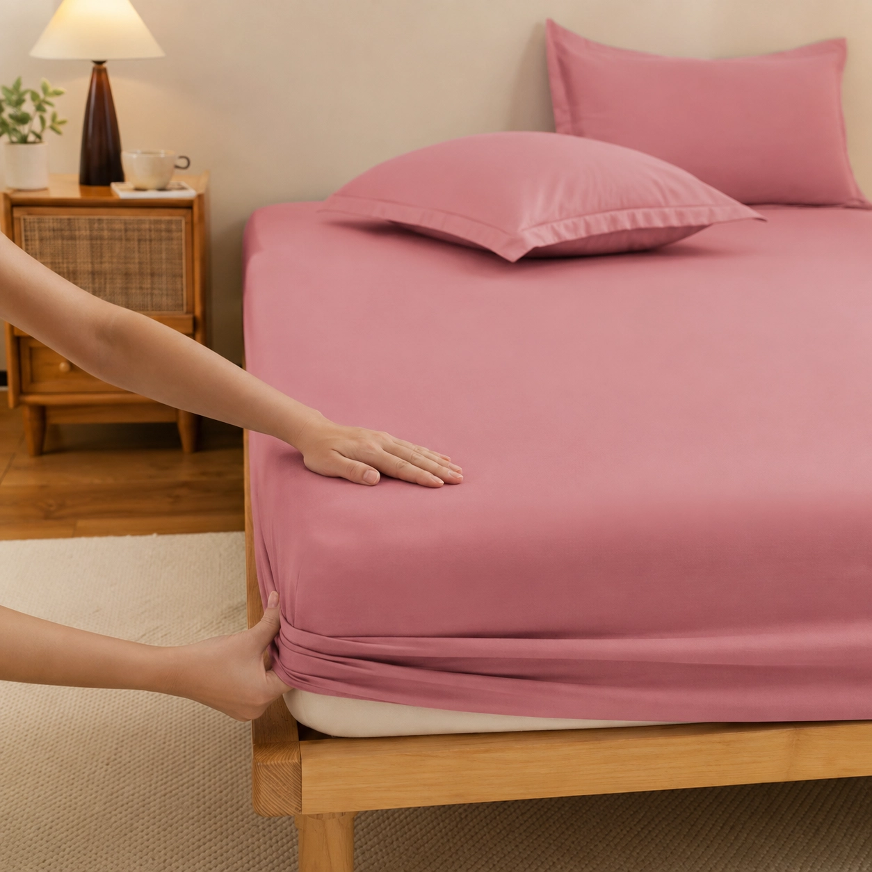NATG658 Soft Breathable Microfiber Fitted Sheet - Image 1