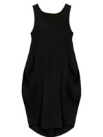 Plus Size Loose Solid Color Vest Dress - Image 9