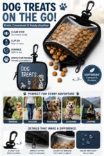 Portable Dog Treat Pouch with Clip & Clear Window - Image 3