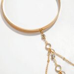 Rhinestone Tassel Chain Arm Ring – Women's Adjustable Stackable Arm & Body Chain - Image 3