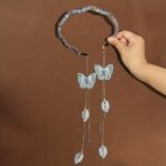 Romantic Butterfly Tassel Headband – Embroidered Butterfly Leaf Pendant Hair Band