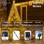 Solar-Powered LED Wire Fairy Lights – 7M–32M Outdoor String Lights with 50–300 LEDs for Garden, Wedding & Christmas Décor - Image 12