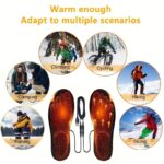 USB Heated Insoles – Trim-to-Fit Electric Foot Warmers for Winter Sports - Image 2