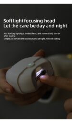 USB Rechargeable Electric Nail Clipper with LED Light - Image 15