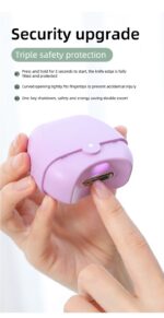 USB Rechargeable Electric Nail Clipper with LED Light - Image 20