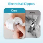 USB Rechargeable Electric Nail Clipper with LED Light - Image 26