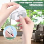 USB Rechargeable Electric Nail Clipper with LED Light - Image 8