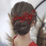 Vintage Rhinestone Leaf Headband – Elegant Bridal Hair Accessory - Image 5