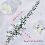 Vintage Rhinestone Leaf Headband – Elegant Bridal Hair Accessory - Image 3