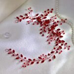Vintage Rhinestone Leaf Headband – Elegant Bridal Hair Accessory - Image 4