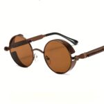 Vintage Round Metal Frame Fashion Sunglasses - Image 3