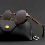 Vintage Round Metal Frame Fashion Sunglasses