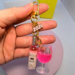 Wine Bottle & Glass Keychain - Image 11
