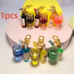 Wine Bottle & Glass Keychain - Image 3