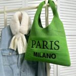 Women's Knitted Shoulder Tote Bag - Image 14