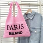 Women's Knitted Shoulder Tote Bag - Image 3