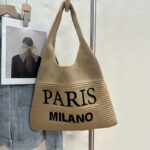 Women's Knitted Shoulder Tote Bag - Image 4