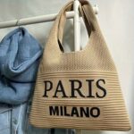 Women's Knitted Shoulder Tote Bag - Image 6