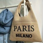 Women's Knitted Shoulder Tote Bag - Image 7