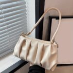 Women's Pleated Shoulder & Crossbody Handbag - Image 6