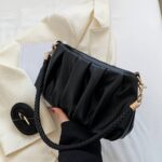 Women's Pleated Shoulder & Crossbody Handbag - Image 7
