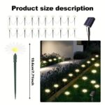 Solar LED Daisy Garden Path Lights - Image 5