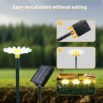 Solar LED Daisy Garden Path Lights - Image 9