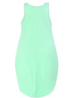 Plus Size Loose Solid Color Vest Dress - Image 4