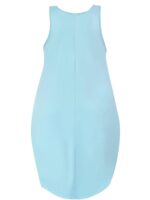 Plus Size Loose Solid Color Vest Dress - Image 6