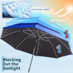 360° Adjustable Clamp-On Chair Umbrella with UV Protection