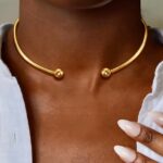 1 Classic Simple Smooth Double Ball Necklace - Image 6