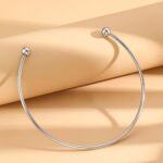 1 Classic Simple Smooth Double Ball Necklace
