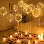 10pcs 20-Inch Transparent LED Balloon Set with 5 String Lights – Glowing Bobo Balloons for Parties & Events - Image 8