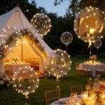 10pcs 20-Inch Transparent LED Balloon Set with 5 String Lights – Glowing Bobo Balloons for Parties & Events - Image 12