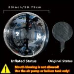 10pcs 20-Inch Transparent LED Balloon Set with 5 String Lights – Glowing Bobo Balloons for Parties & Events - Image 2