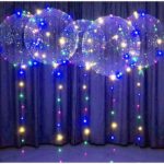 10pcs 20-Inch Transparent LED Balloon Set with 5 String Lights – Glowing Bobo Balloons for Parties & Events - Image 4