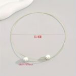 1pc Golden Chain Beaded Necklace – Women's Fashion Choker Necklace for Daily Wear - Image 6