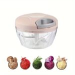 1pc Multifunctional Vegetable Cutter & Garlic Masher – 500/900ml - Image 19
