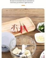 1pc Multifunctional Vegetable Cutter & Garlic Masher – 500/900ml - Image 13